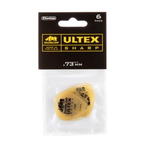 Dunlop Ultex Sharp Plektre 0,73 mm - 6 stk. pakke