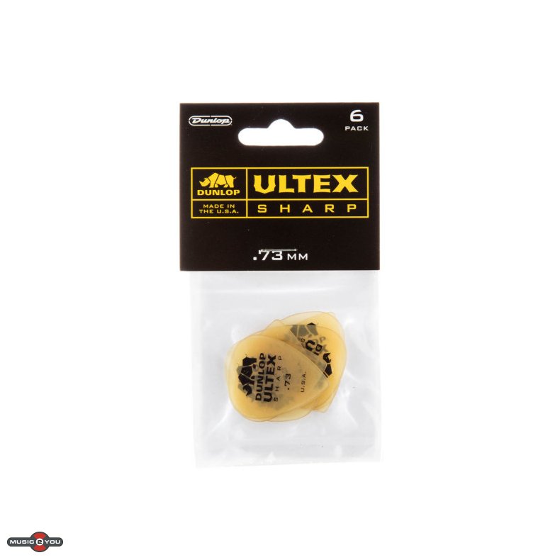 Dunlop Ultex Sharp Plektre 0,73 mm - 6 stk. pakke