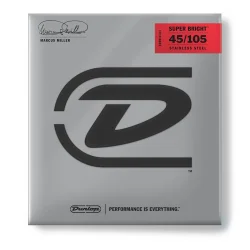 Dunlop DBMMS45105 Super Bright Basstrenge 45 - 105 til 4-strenget bas