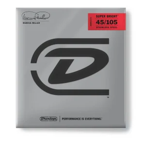 Dunlop DBMMS45105 Super Bright Basstrenge 45 - 105 til 4-strenget bas