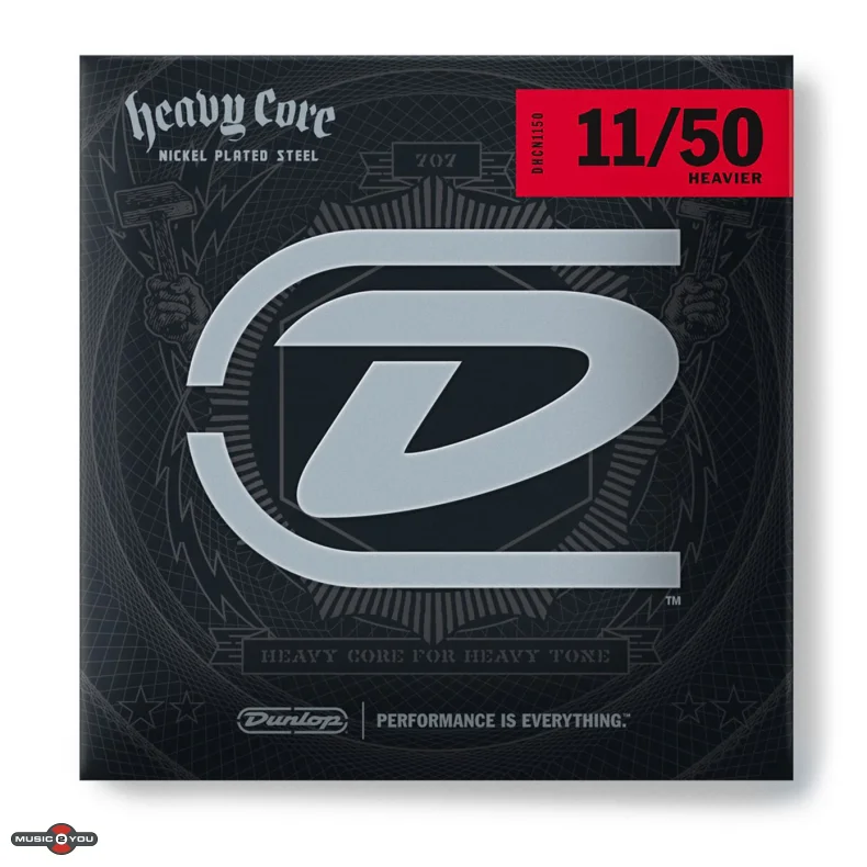 Dunlop DHCN1150 Heavy Core 11-50 - El-guitar strenge