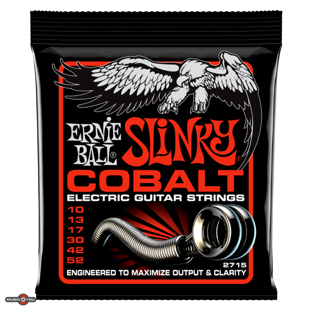 Ernie Ball 2715 Cobalt Power Slinky El-guitar strenge 010-052