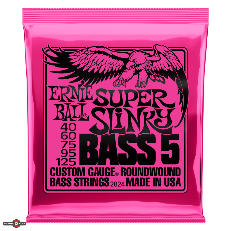 Ernie Ball 2824 Super Slinky Bass 40 - 125 til 5-strenget bas