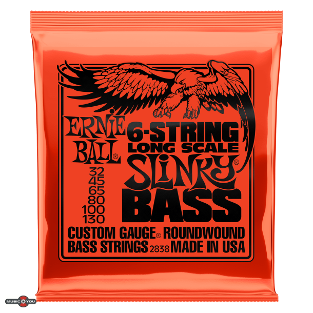 Ernie Ball 2838 Slinky Long Scale Bass 32 - 130 til 6-strenget bas