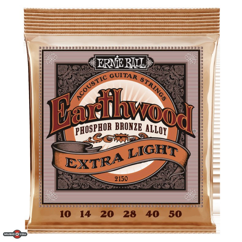 Ernie Ball 2150 Extra Light Phosphor/Bronze Acoustic western-strenge 010-050