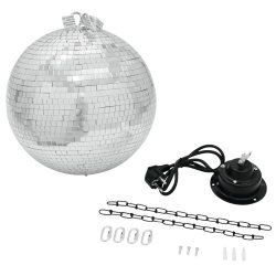 Eurolite Spejlkuglest 30cm inkl. Motor + 5W LED RGBW Spot
