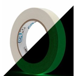 PRO-GAFF Selvlysende Tape/Photoluminescent 20mm x 10m - Grn
