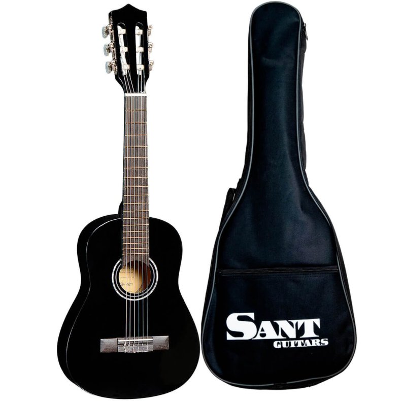 Sant Guitars CJ-30-BK - 1/2 Spansk Brne guitar - Sort