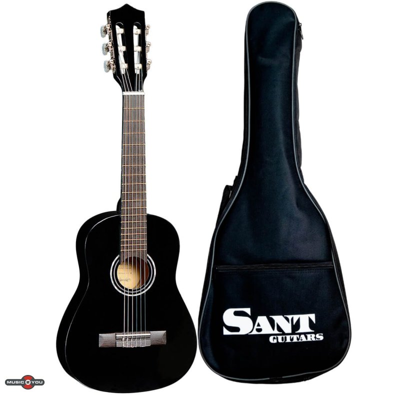 Sant Guitars CJ-30-BK - 1/2 Spansk Brne guitar - Sort