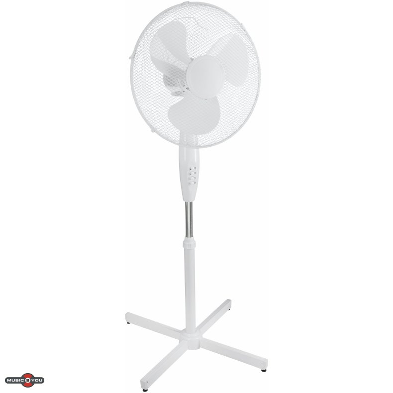 Gulvventilator - 40 cm - Hvid