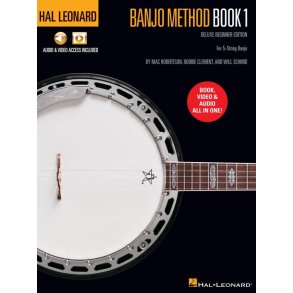 Hal Leonard Banjo Method Book 1, deluxe beginner edition inkl. Online Video og Lydfiler