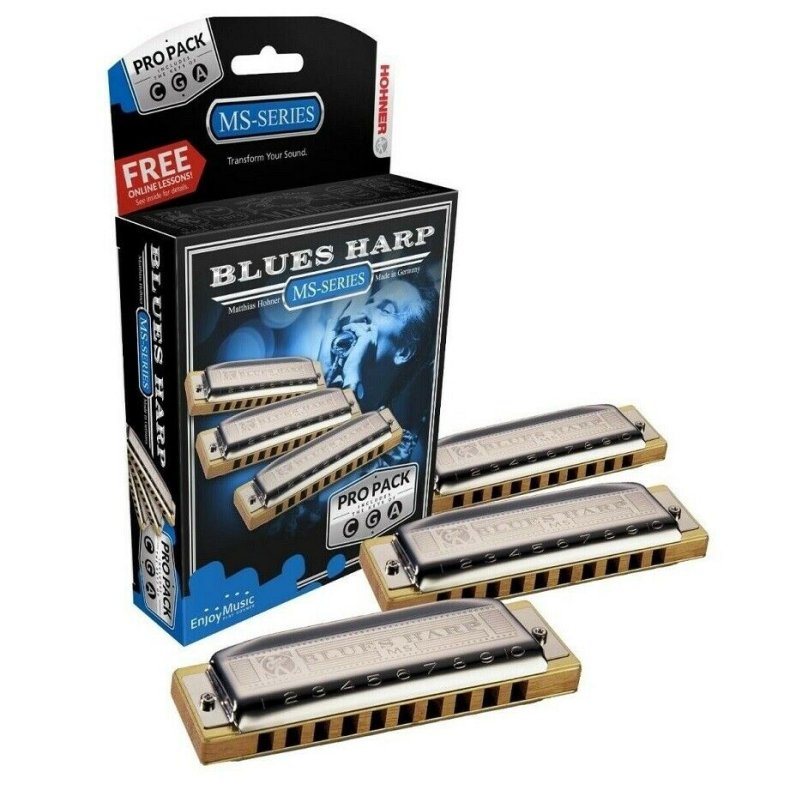 Hohner 532/20 MS Blues Harp ProPack Mundharpe st (C, G, A)