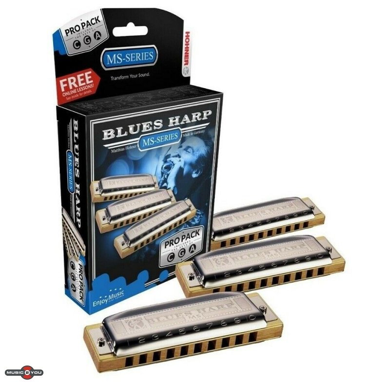 Hohner 532/20 MS Blues Harp ProPack Mundharpe st (C, G, A)