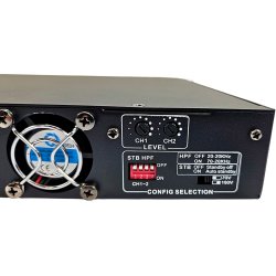 iDAudio D2240 Forst�rker 19"/1unit  2x240W i 8 Ohm eller 70/100V