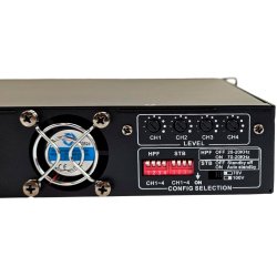iDAudio D4240 Forst�rker 19"/1unit  4x240W i 8 Ohm eller 70/100V
