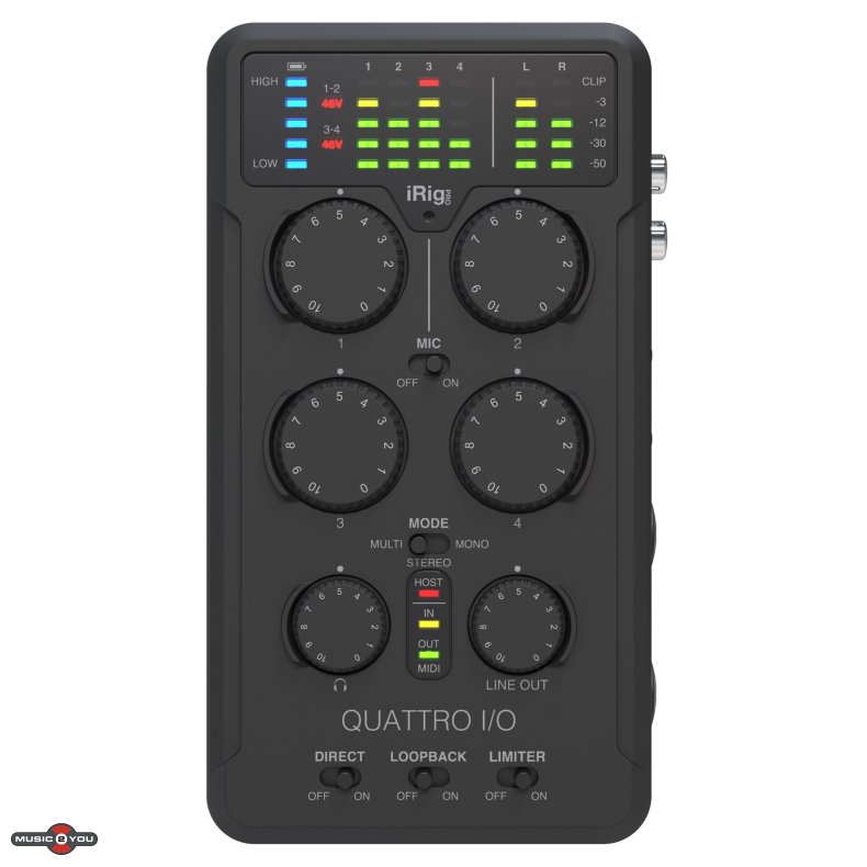 IK Multimedia iRig Pro Quattro I/O Hndholdt lydkort