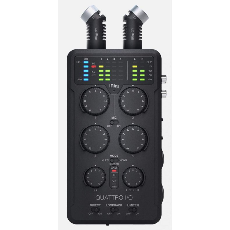 IK Multimedia iRig Pro Quattro I/O Deluxe Hndholdt Recorder