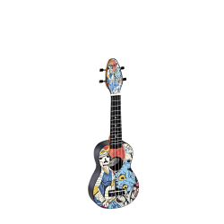 Ortega Keiki K2 "Samurai" Sopran Ukulele Pack