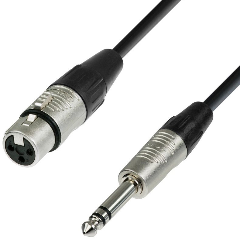 AH BFV - Jack 6,3mm Han Stereo til XLR 3Pol Hun kabel