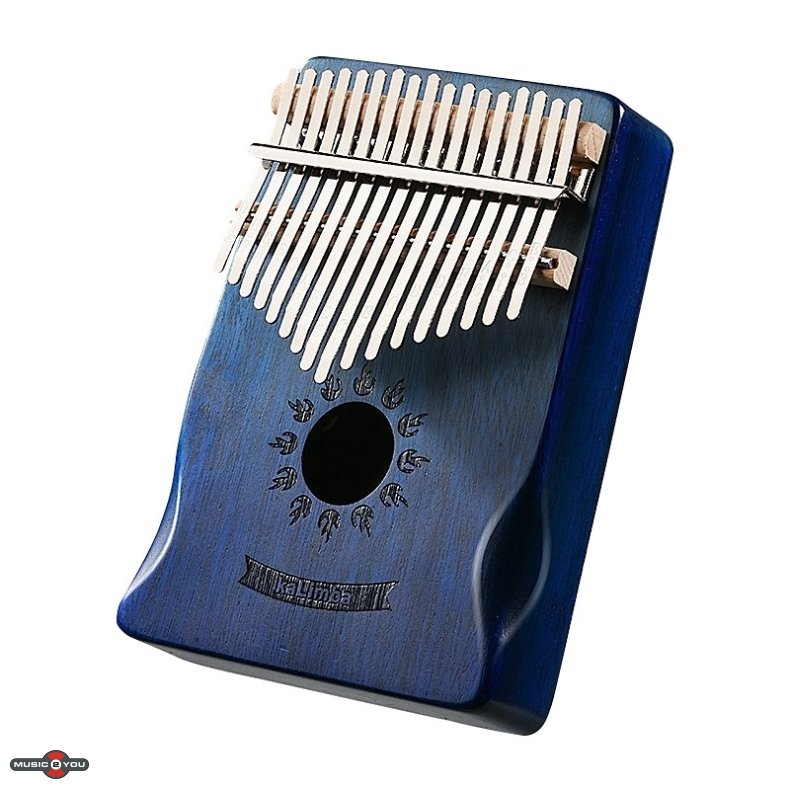 Kalimba i Solid Acacia - Blue-Sun med 17 toner