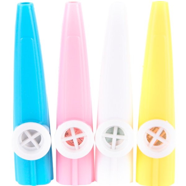Plastik Kazoo i assorterede farver