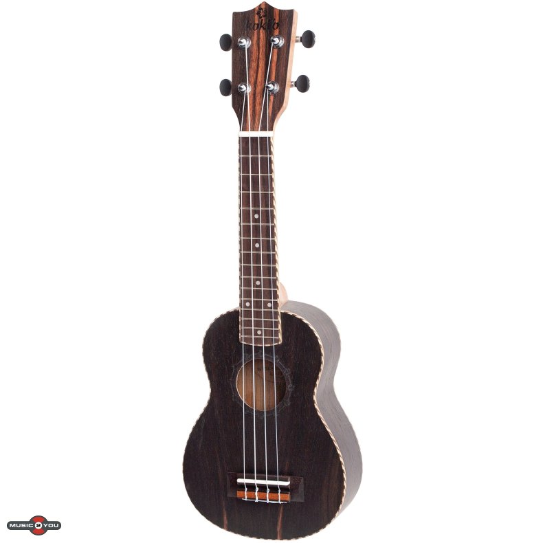 Kokio U-LEBLEB-S Ebony Sopran Ukulele inkl. Gigbag