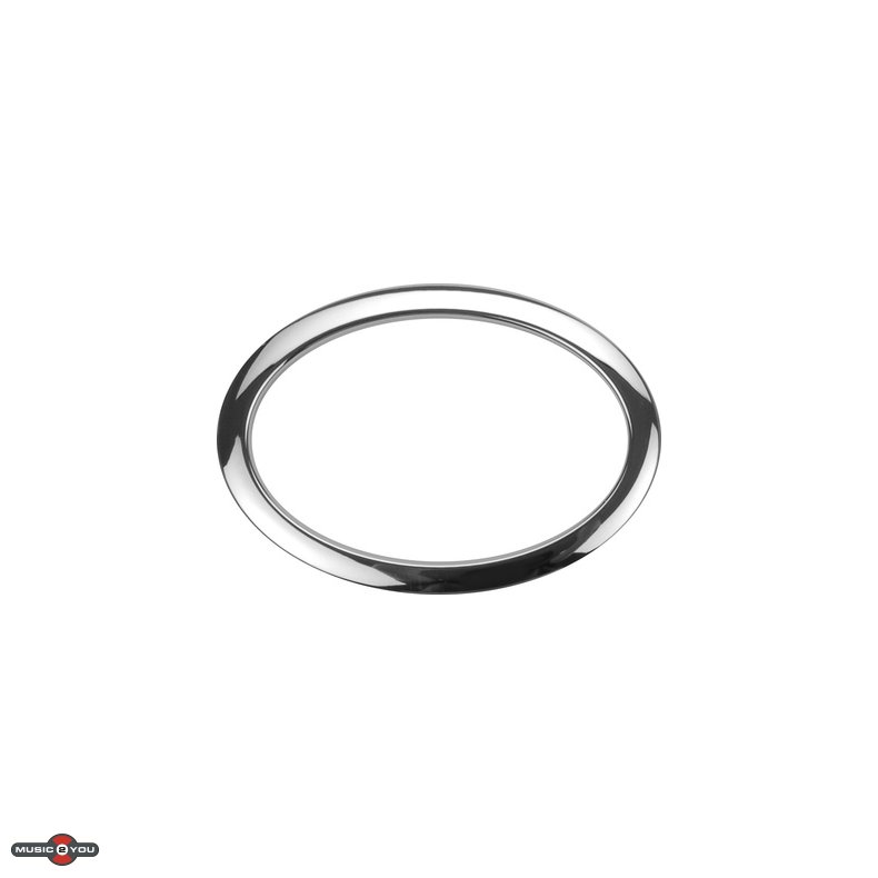 Bass Drum Os  Oval 6" Beskyttelse ring til trommeskind - Krom