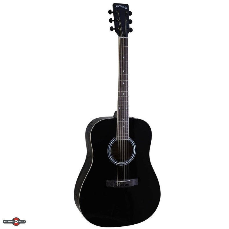 Santana LA-90-V2 - Western guitar - Sort