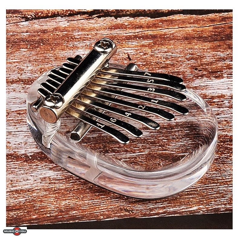 Mini Kalimba med 8 toner - Transparent