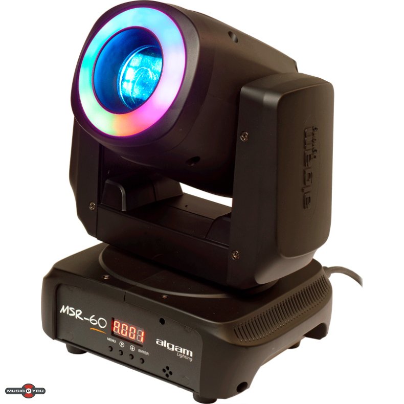 Algam Lighting MSR60 LED Spot Movinghead 60W med LED Ring 12x0,5W