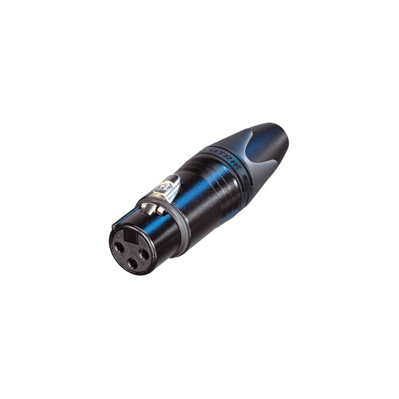 Neutrik NC3FXX-BAG 3pol XLR Hun Kabelstik - Sort