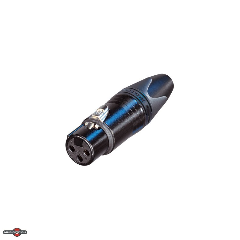 Neutrik NC3FXX-BAG 3pol XLR Hun Kabelstik - Sort