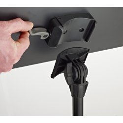 K&M 11870 Nodestativ - Sort/Aluminium 