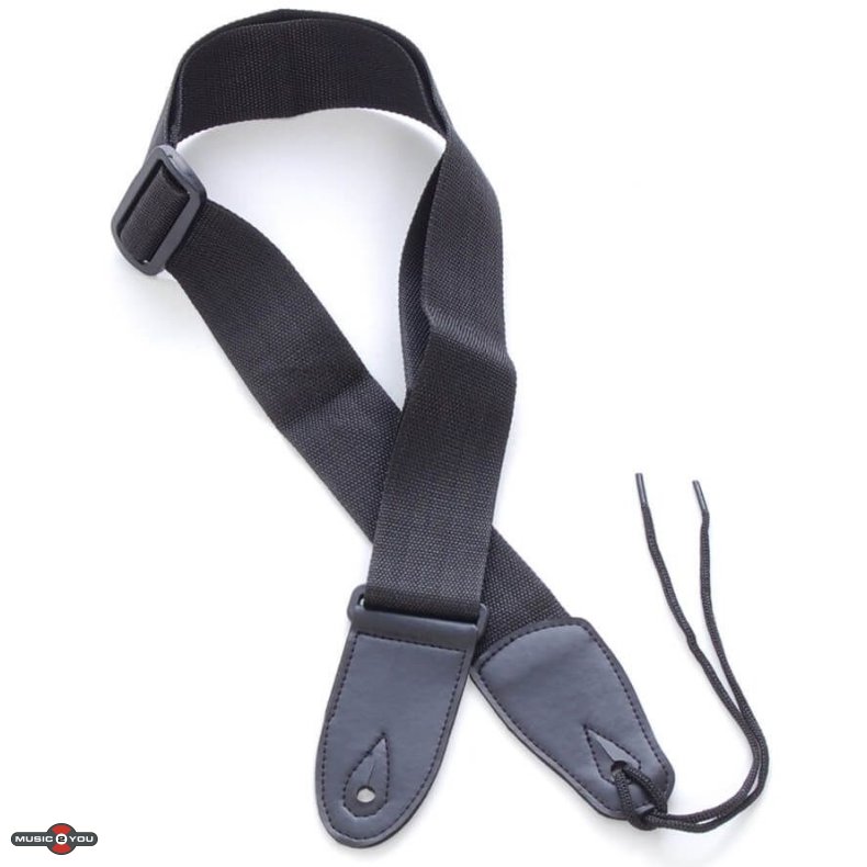 Nylon rem til guitar og bas - Sort