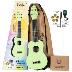 Ortega Keiki K2-TMO Sopran Ukulele Pack - Tomatillo