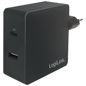 LogiLink Oplader - USB-C/USB-A - 65W - Sort