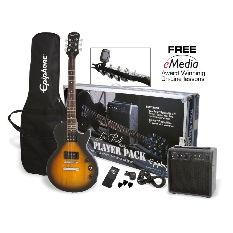 Epiphone Les Paul Player Pack Vintage Sunburst