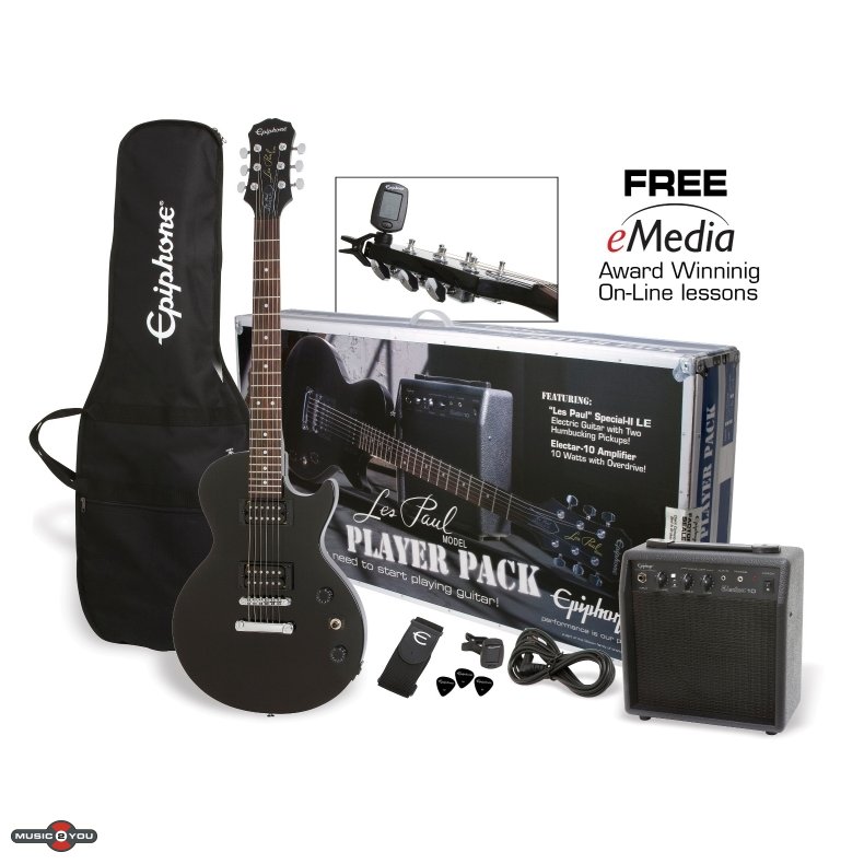 Epiphone Les Paul Player Pack Ebony