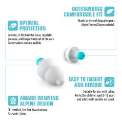 Alpine Pluggies Kids - repropper til brn (3-12r)