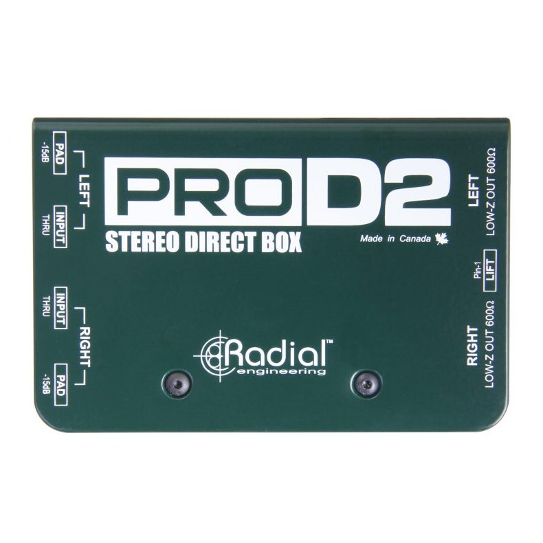 Radial Pro D2 Passive Stereo DI Box