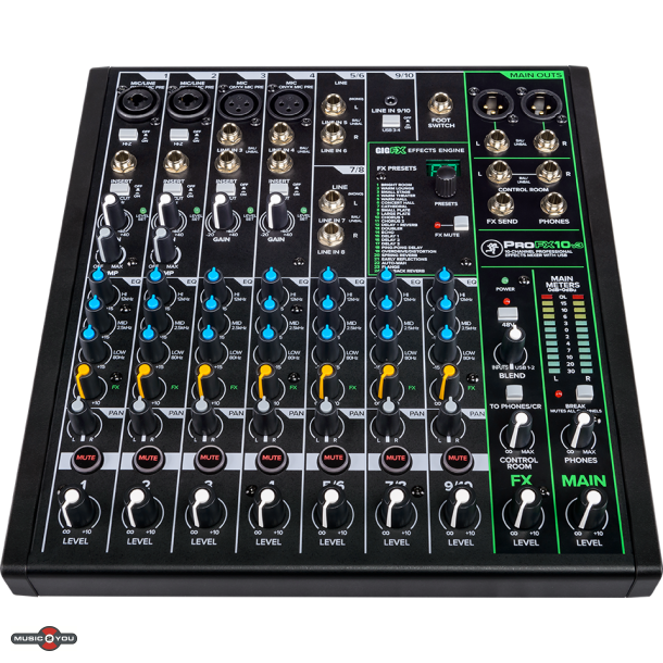 Mackie ProFX10v3 - 10-kanals mixer med FX og USB