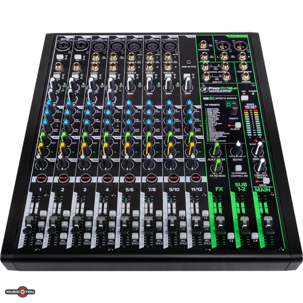 Mackie ProFX12v3 - 12-kanals mixer med FX and USB