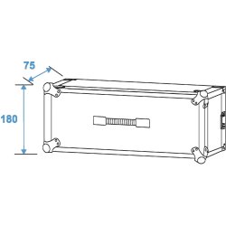 Roadinger effekt rack 19"/3Unit - Dybde 24cm