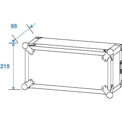 Roadinger PR-2 Amp Rack 19"/4Unit - Dybde 47cm