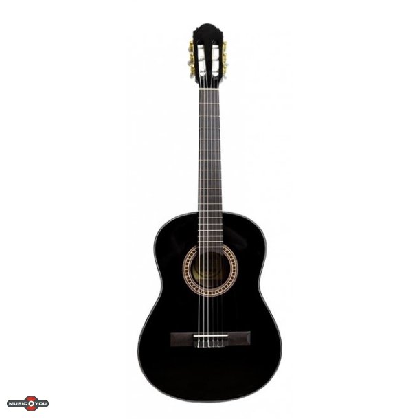 Santana B7 V2 3/4 Klassisk Brne Guitar - Sort