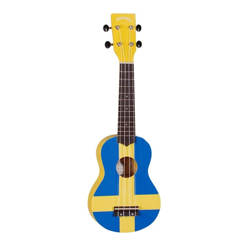 Santana Sopran Ukulele med Svensk flag