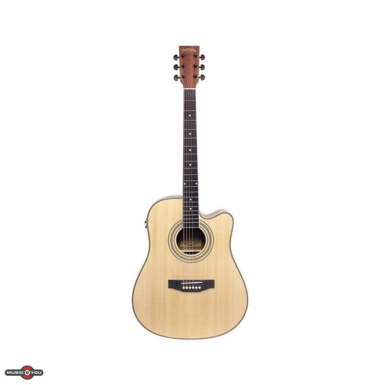 Santana LA-100EQCW-NA v2 Western guitar - Natur