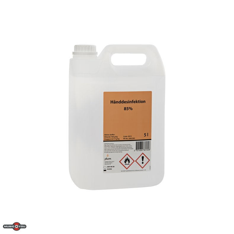 Hndsprit - Plum 3813 Hnddesinfektion flydende 85% - 5 liter dunk.