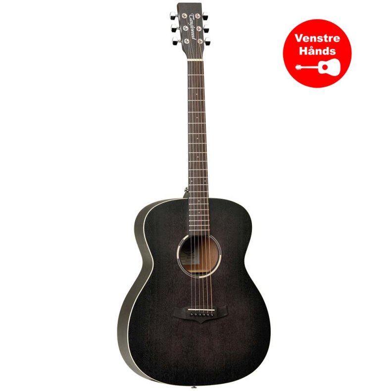 Tanglewood TWBBOLH Blackbird venstrehnds Western guitar - Black Satin