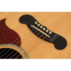 D'Addario PWPS12 Baron st - Hvid ABS plast m. sort prik 